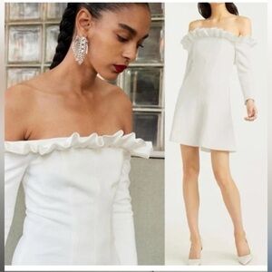 Cinq À Sept Tamra Off The Shoulder Long Sleeve Dress